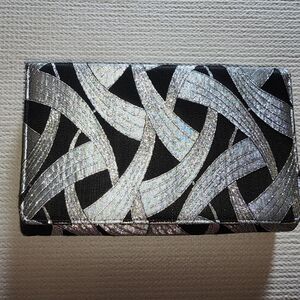 Chic Black and Silver Women's Clutch